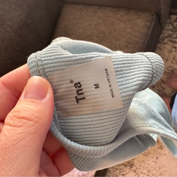 TNA Blue Ribbed Bralette - Picture 3 of 4